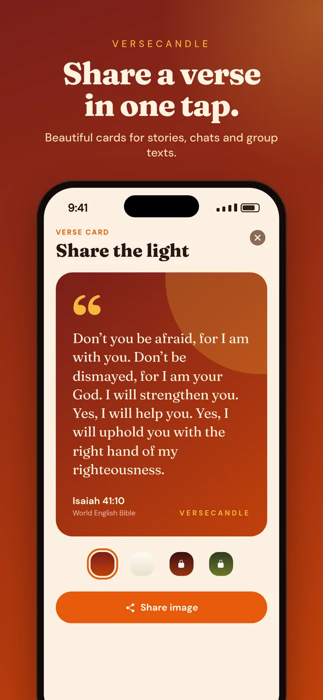 Verse card for Isaiah 41:10